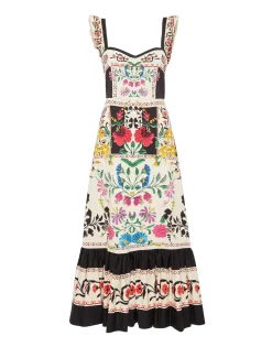 Gingerbread DressPlaza Plac&eacute;e Ivory in Flat Cotton Stretch