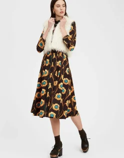 Glam Reversibile Gilet IntarsiaBronze in Faux Python