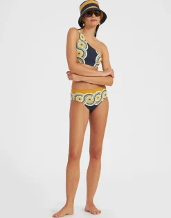 Goddess TopMudejar Plac&eacute;e Blue in Supreme Lycra