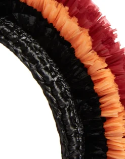 Halo HeadbandSolid Black in Raffia Crochet