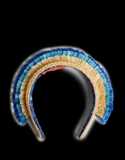 Halo HeadbandSolid Light Beige in Raffia Crochet