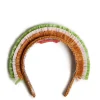 Halo HeadbandSolid Ocher in Raffia Crochet
