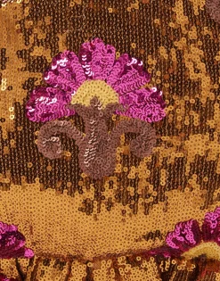 Hand PochetteBronze in Textured Sequins