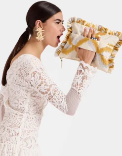 Hand PochetteTackle Gold in Jacquard