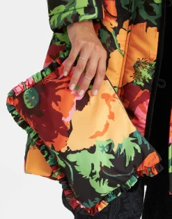 Hand PochetteWonderland Black in Light Faille