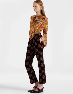 Happy Wrist TopBotticelli Rust in Crepe De Chine Silk