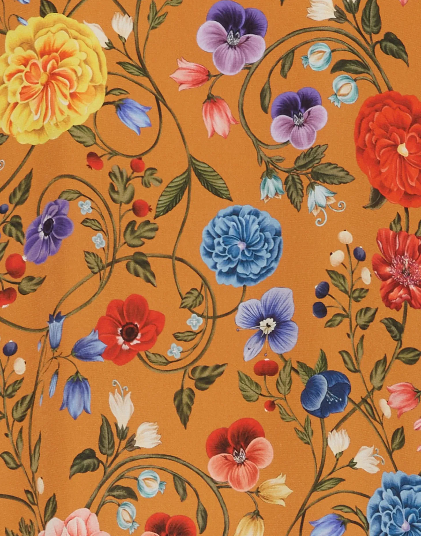 Happy Wrist TopBotticelli Rust in Crepe De Chine Silk