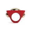 Hathor Square RingRed in Acrylic Resin