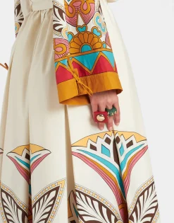 Hathor Square RingRed in Acrylic Resin