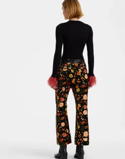 Hendrix PantsBotticelli Black in Cotton Velvet