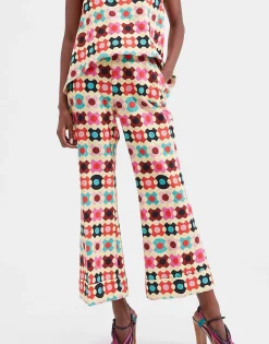 Hendrix PantsGroovy Dot Giallo in Shot Cotton