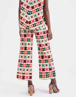 Hendrix PantsGroovy Dot Giallo in Shot Cotton