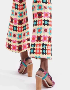 Hendrix PantsGroovy Dot Giallo in Shot Cotton