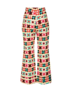 Hendrix PantsGroovy Dot Giallo in Shot Cotton