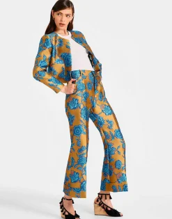 Hendrix PantsHottie Turquoise in Jacquard