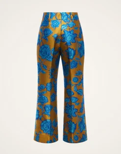 Hendrix PantsHottie Turquoise in Jacquard