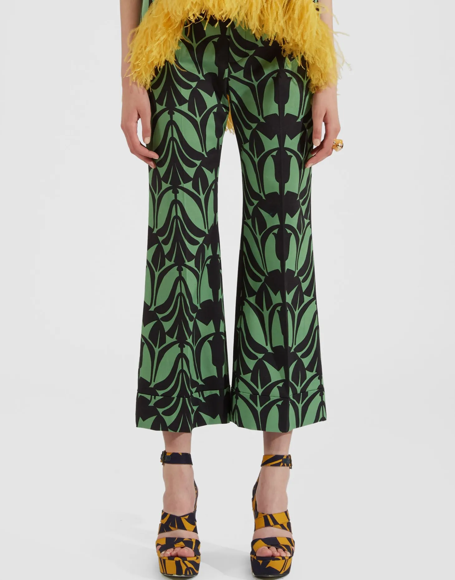 Hendrix PantsPapyrus Green in Heavy Stretch Cotton