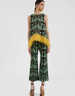 Hendrix PantsPapyrus Green in Heavy Stretch Cotton