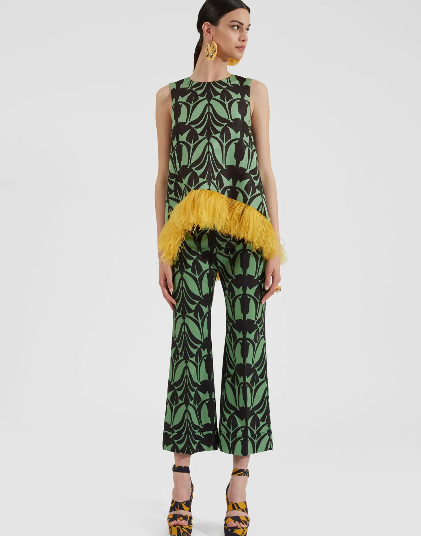 Hendrix PantsPapyrus Green in Heavy Stretch Cotton