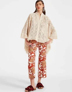 Hendrix PantsReef White in Shot Cotton