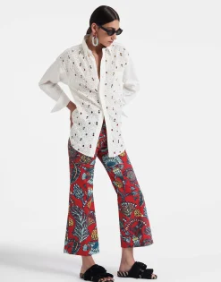 Hendrix PantsSicomore Red in Heavy Stretch Cotton