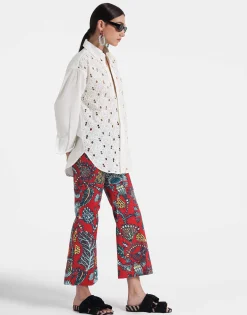 Hendrix PantsSicomore Red in Heavy Stretch Cotton