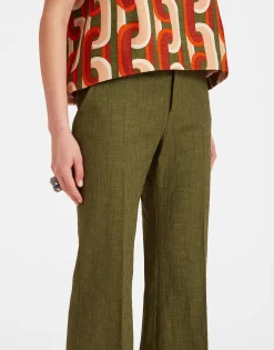 Hendrix PantsSolid Camouflage in Shot Cotton