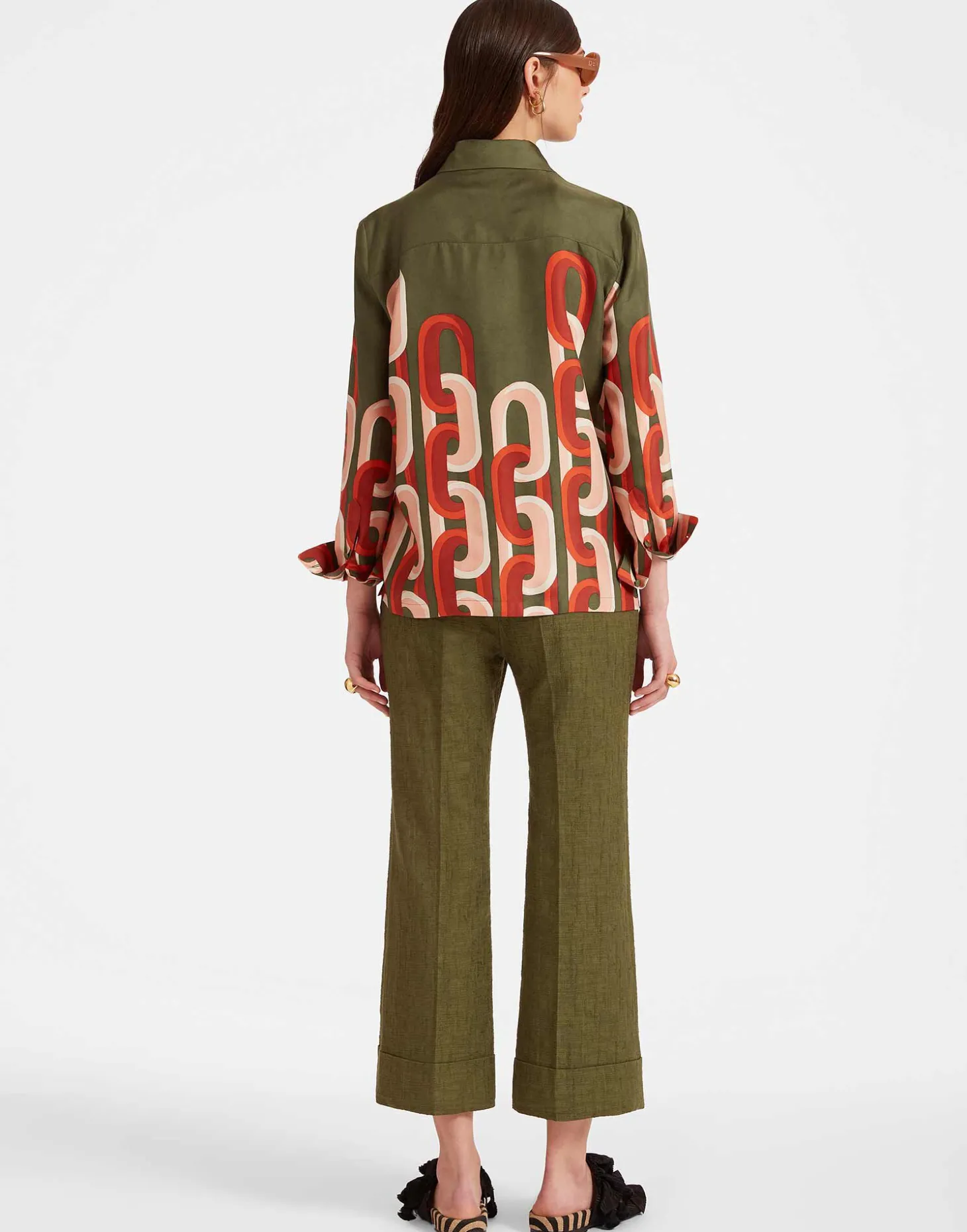 Hendrix PantsSolid Camouflage in Shot Cotton