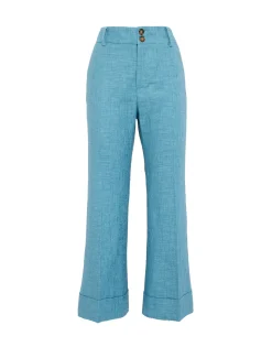 Hendrix PantsSolid Light Blue in Shot Cotton