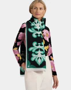 Herald ScarfHerald Black in Wool Silk