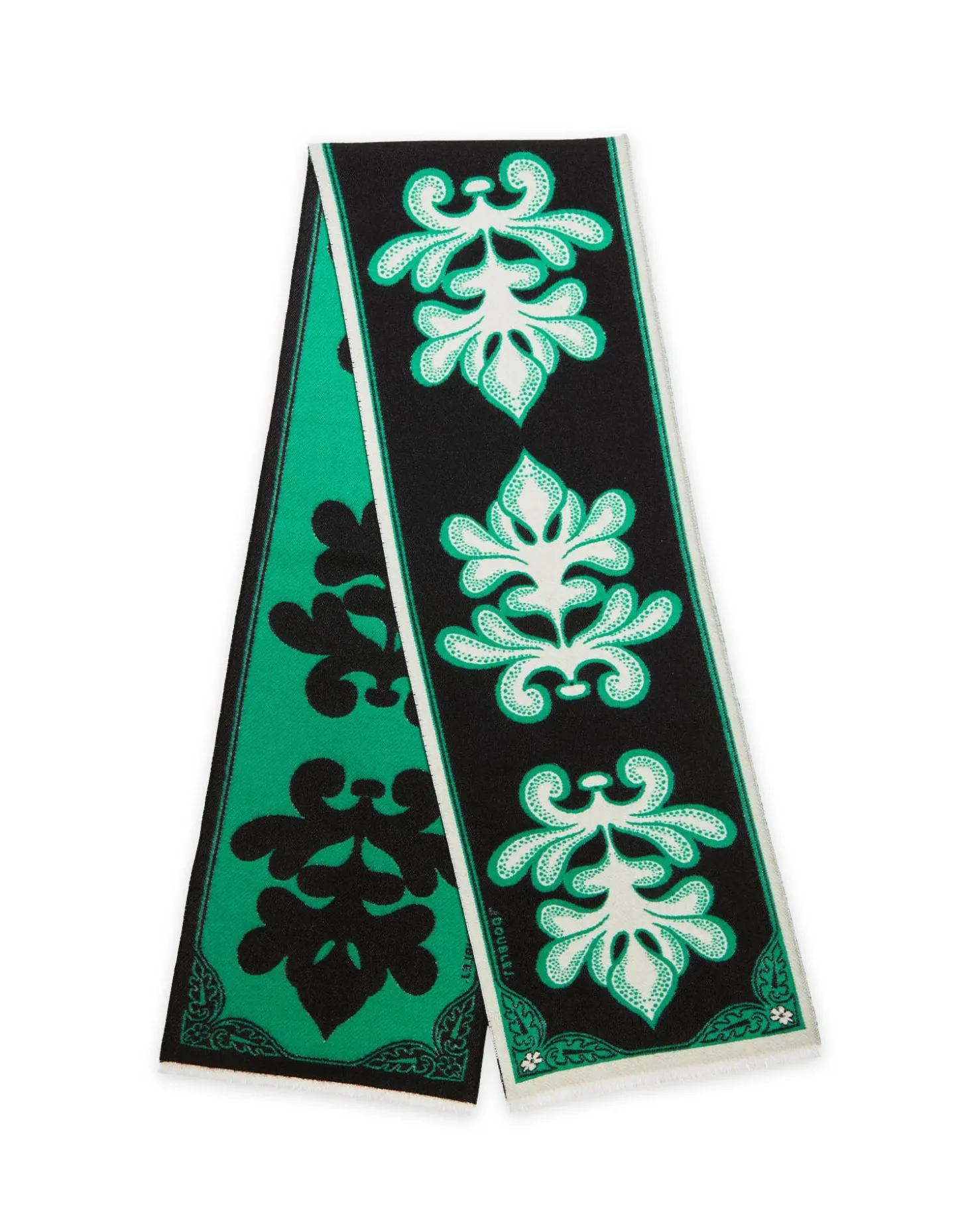 Herald ScarfHerald Black in Wool Silk