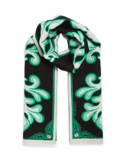 Herald ScarfHerald Black in Wool Silk