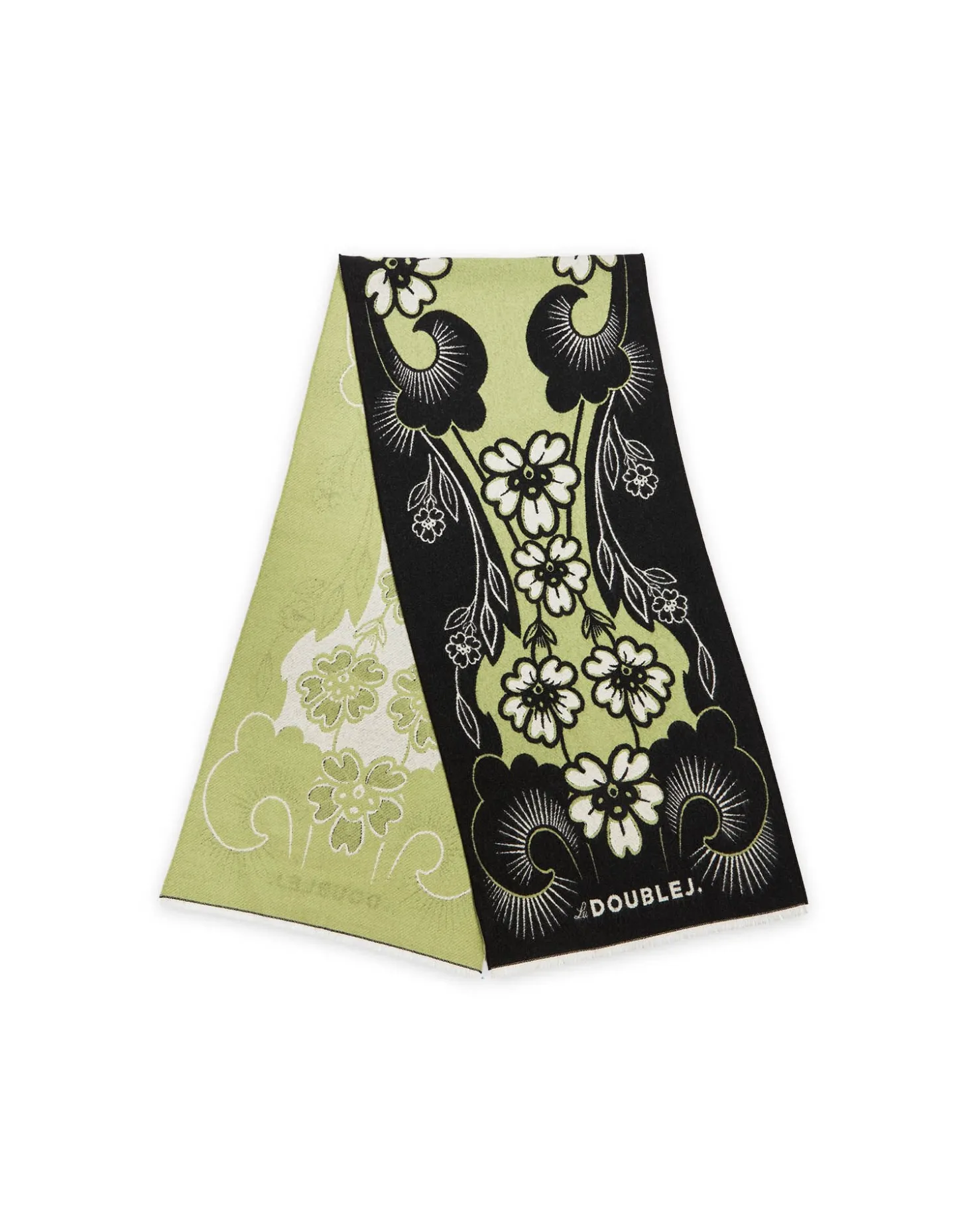 Herald ScarfMayfair Black in Wool Silk