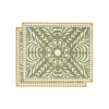 Herringbone Placemats Set Of 2Tudor Light Green in Cotton Chevron