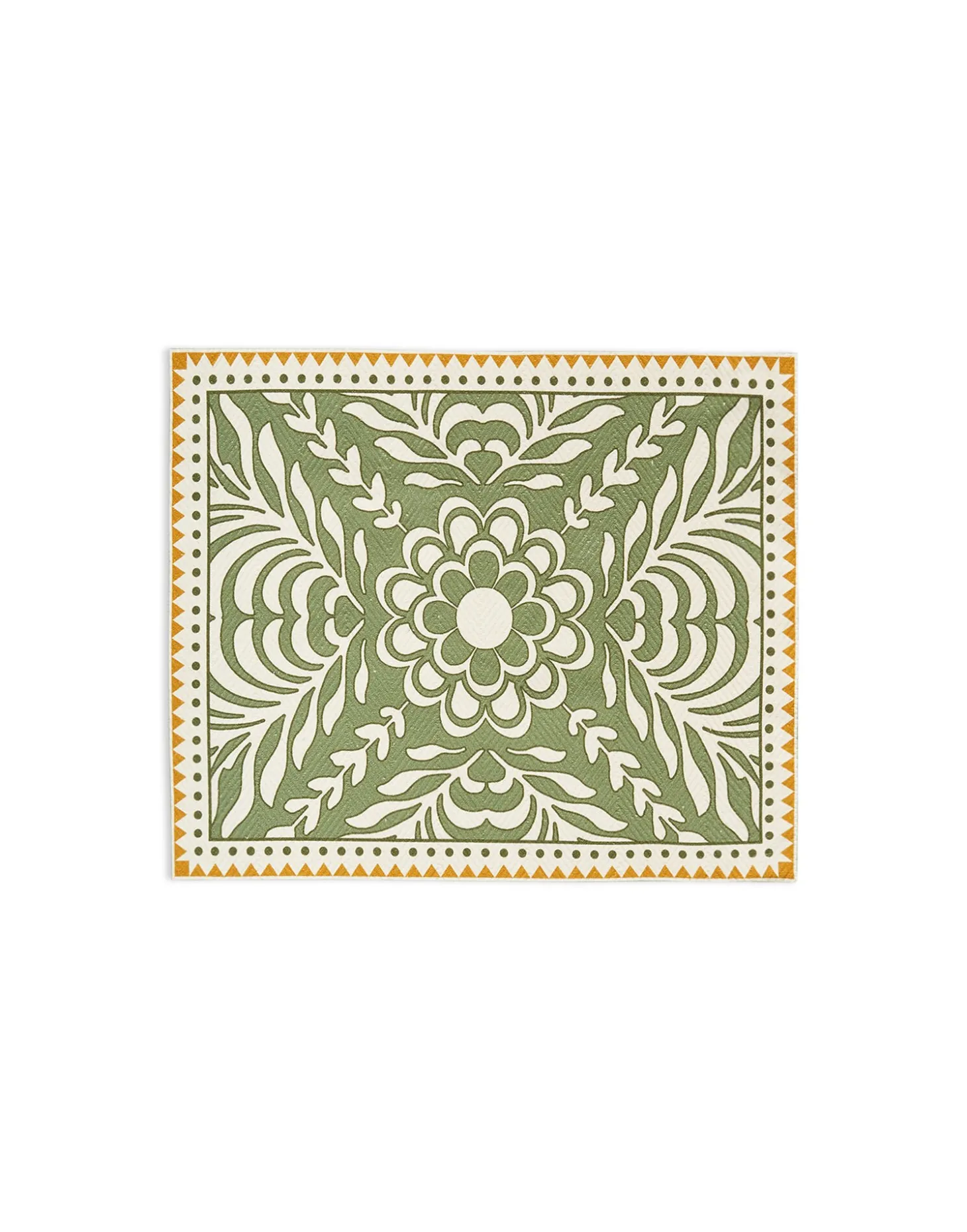 Herringbone Placemats Set Of 2Tudor Light Green in Cotton Chevron