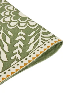 Herringbone Placemats Set Of 2Tudor Light Green in Cotton Chevron