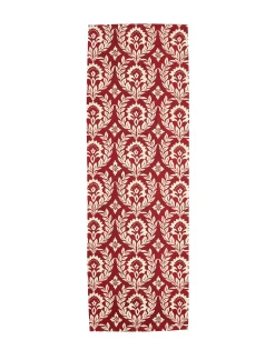 Herringbone RunnerGarland Bordeaux in Cotton Chevron