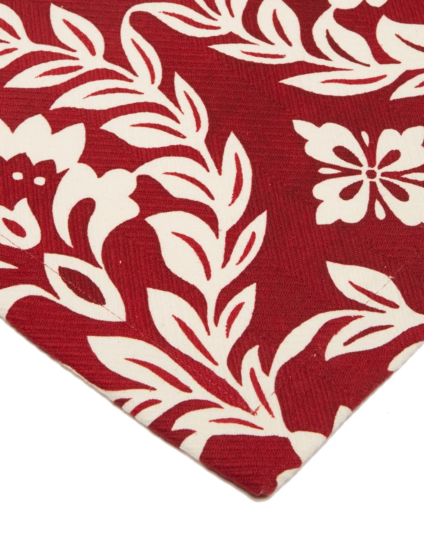 Herringbone RunnerGarland Bordeaux in Cotton Chevron