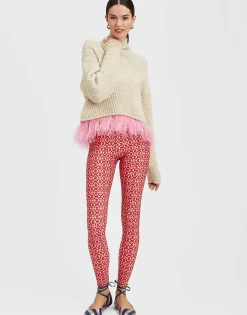 High Kick SweaterIvory in Wool With Feathers