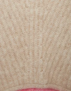 High Kick SweaterIvory in Wool With Feathers