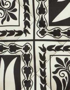 Iris Shirt JacketMix Tiles Plac&eacute;e Black in Twill