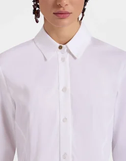 Iris ShirtSolid White in Tailor Poplin