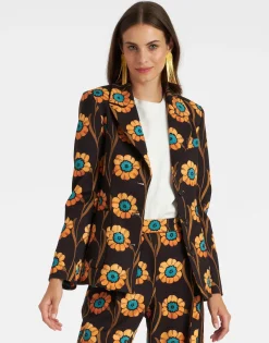 24/7 JacketDaisychain Black in Compact Jersey