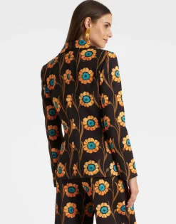 24/7 JacketDaisychain Black in Compact Jersey