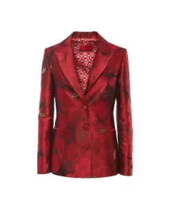 24/7 JacketRuby Red in Jacquard