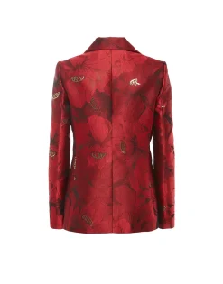 24/7 JacketRuby Red in Jacquard