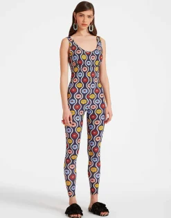 Jazzercize SuitWhitsun Mini Blue in Skinny Jersey