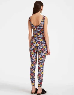 Jazzercize SuitWhitsun Mini Blue in Skinny Jersey