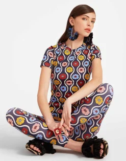 Jazzercize T-ShirtWhitsun Mini Blue in Skinny Jersey