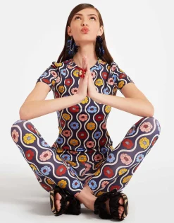 Jazzercize T-ShirtWhitsun Mini Blue in Skinny Jersey